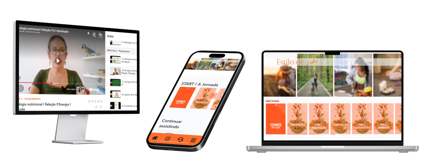 Método START na plataforma: aulas em vídeo no computador, celular e notebook